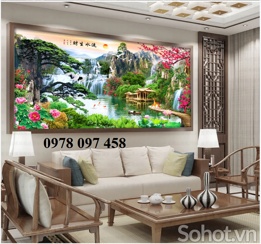Tranh phong cảnh phòng khách