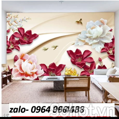 Tranh gạch 3d ốp tường trang trí phòng khách - 2XXX