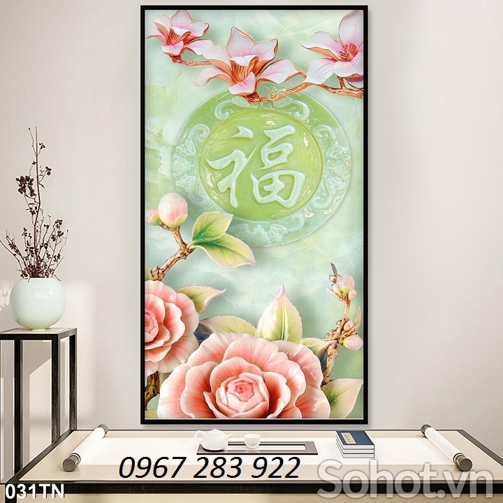 Tranh phòng khách họa tiết 3d đẹp