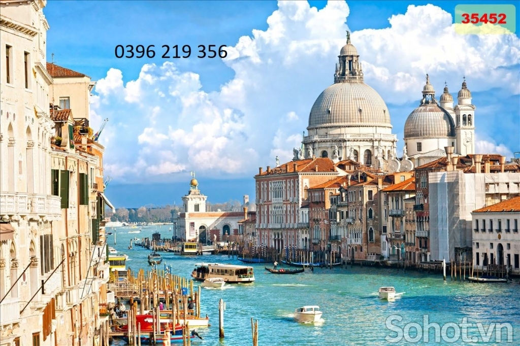 Tranh trang trí tường gạch men 3d Biển