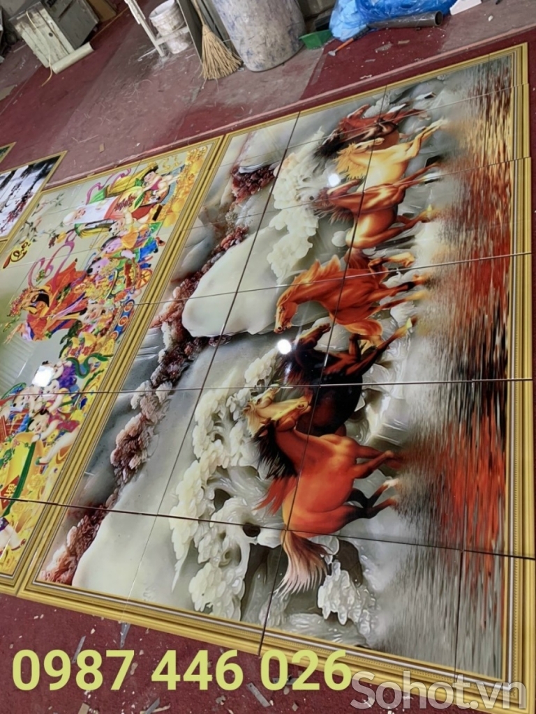 Gạch tranh 3d ảnh thực tế