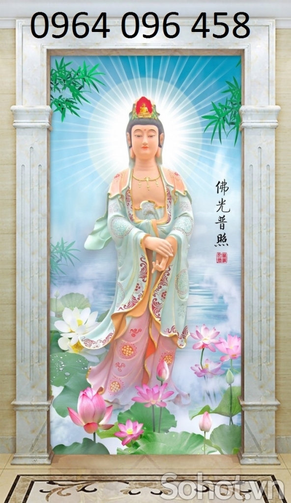 Tranh gạch phật phòng thờ 3d - DXSC3