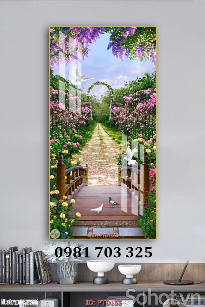 Tranh gạch 3D trang trí phòng