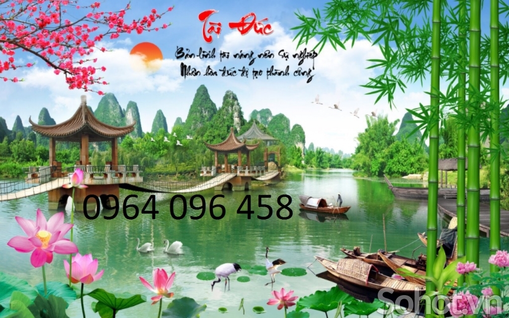 gạch 3d tranh cảnh đồng quê - LH76