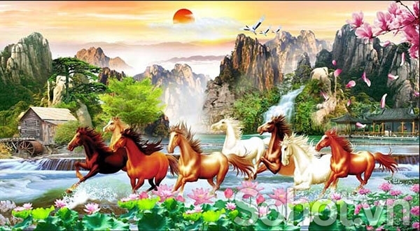 Tranh gạch mã đáo thành công - HBCC11