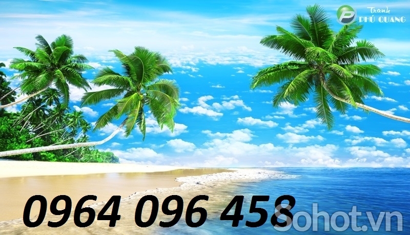 Tranh gạch ốp tường 3d phong cảnh biển - 332XC
