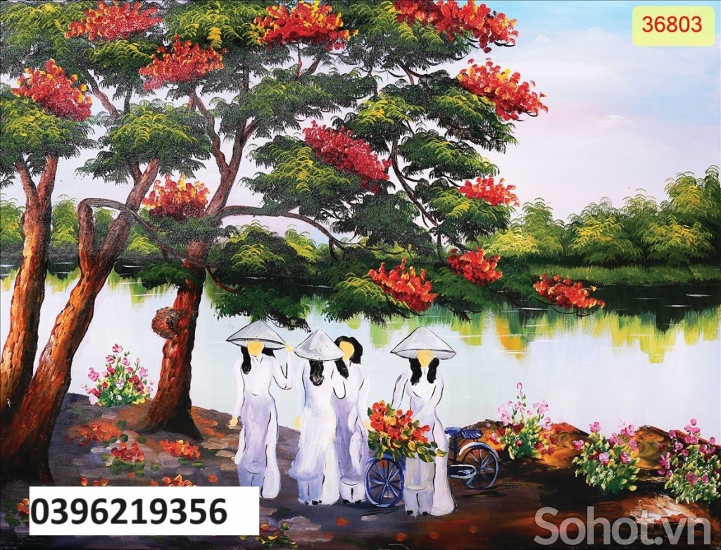 Tranh hình đồng quê đẹp 3D