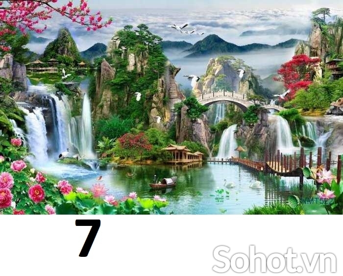 Tranh gạch 3d - gạch tranh 3d ốp tường - VCNNM93