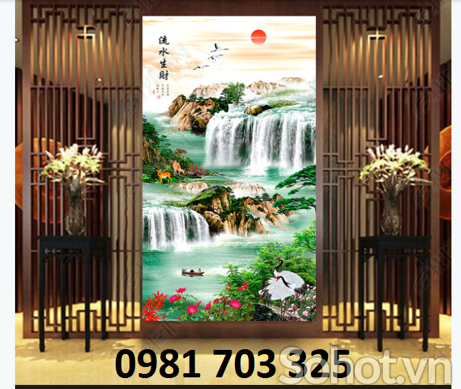 Tranh gạch men khổ đứng