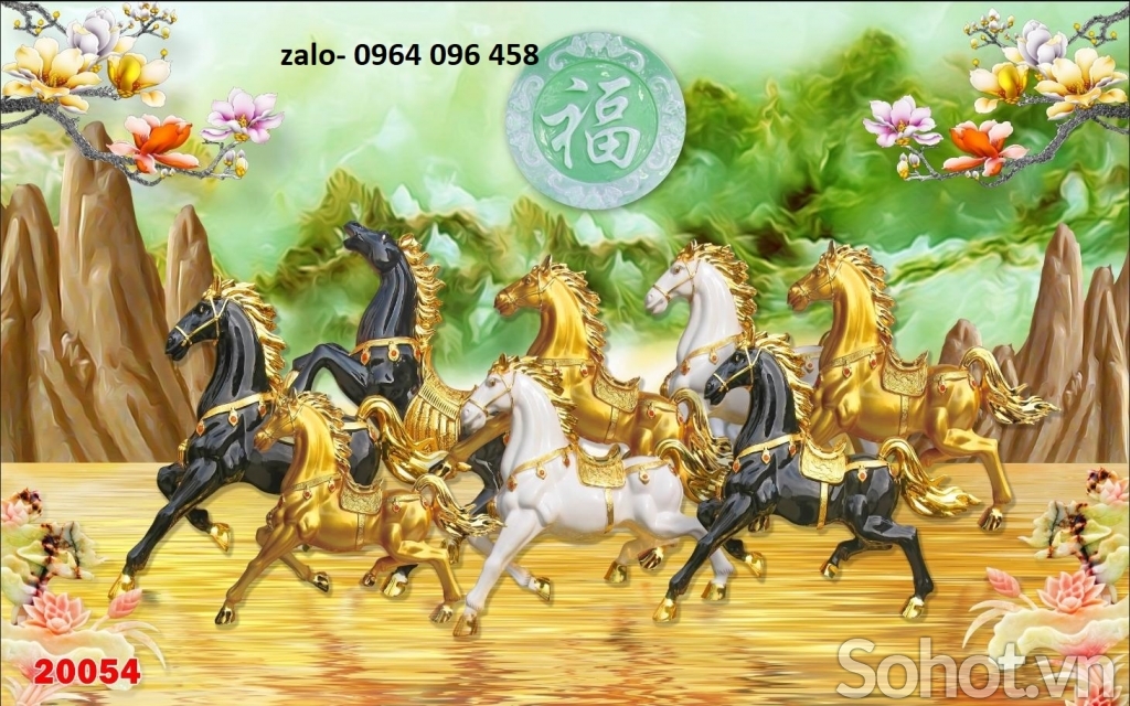 Tranh gạch 3d mã đáo thành công - GFD071