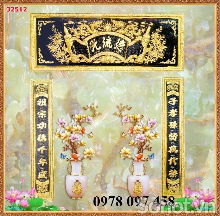 Gạch tranh ốp phòng thờ