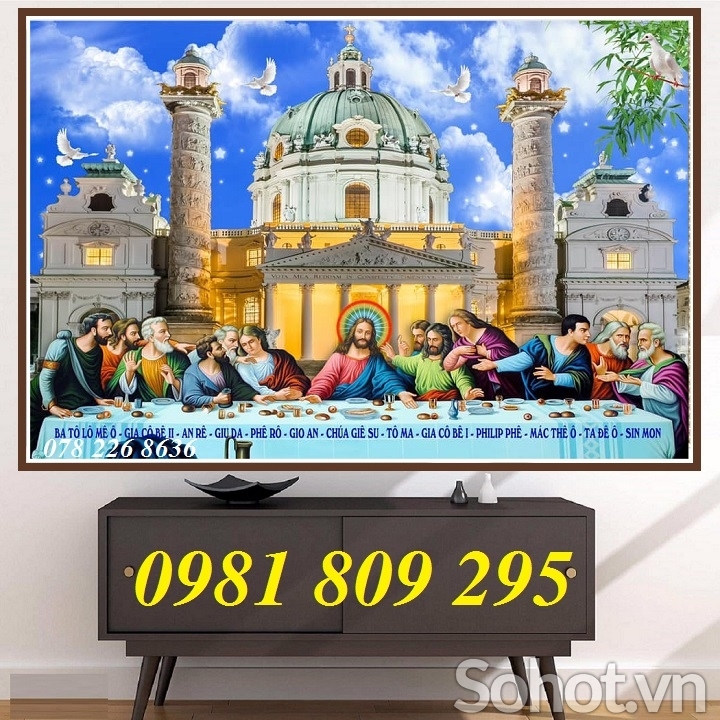 Tranh công giáo 3d - gạch tranh thiên chúa
