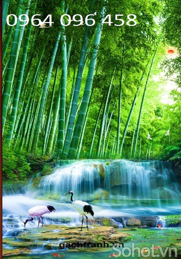 Tranh gạch 3d ốp tường khổ đứng - MCB64
