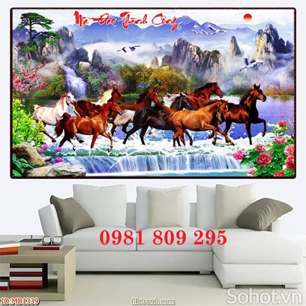 Gạch tranh , gạch ốp tường , tranh gạch phòng khách HD9294