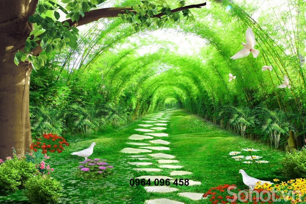 Tranh gạch 3d phong cảnh thiên nhiên - RBBN84