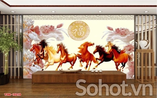 Tranh gạch men 3d mã đáo thành công - 322CX