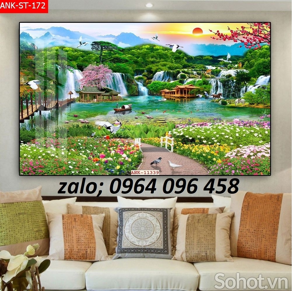 Tranh gạch 3d cảnh đồng quê - GĐ43