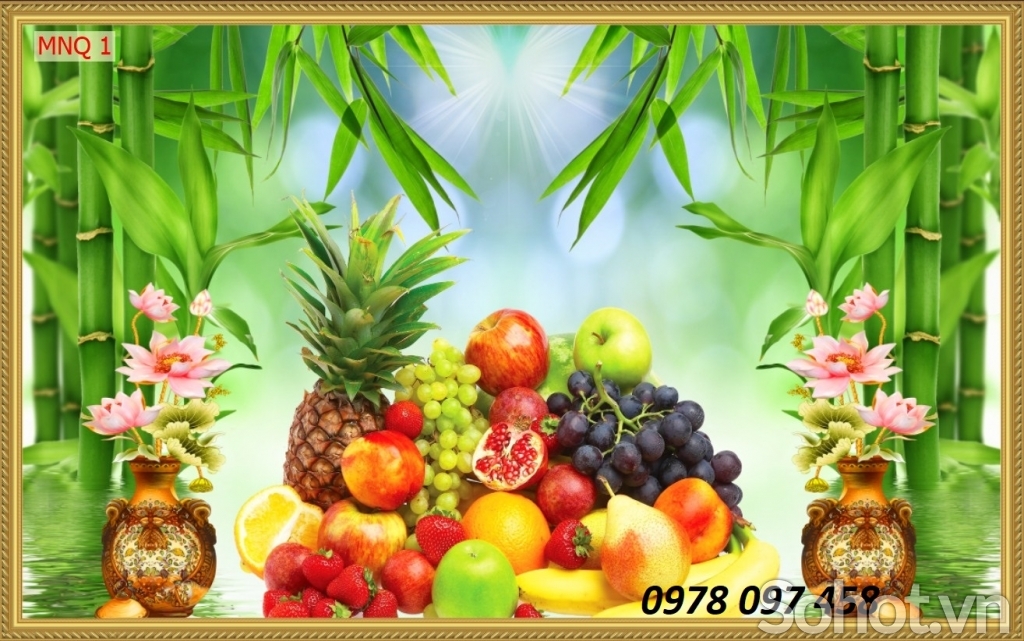 Tranh dán phòng thờ - gạch tranh 3D