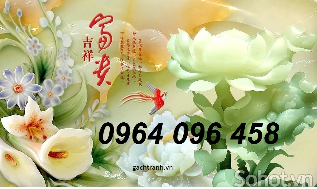 Tranh gạch 3d trang trí phòng khách - KCFVC3