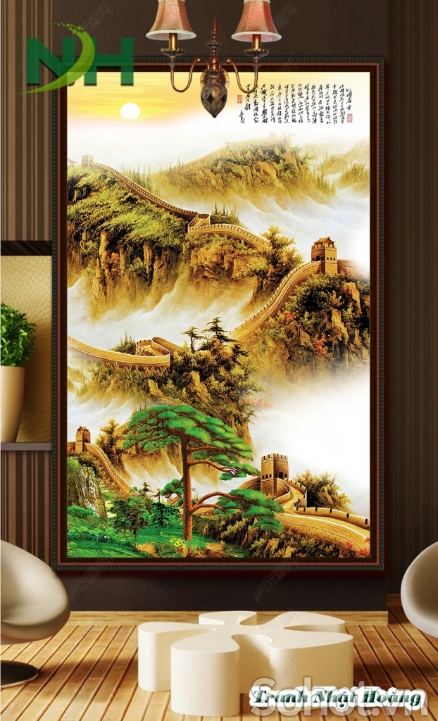 Tranh gạch 3d ốp tường vạn lý trường thành - SD543