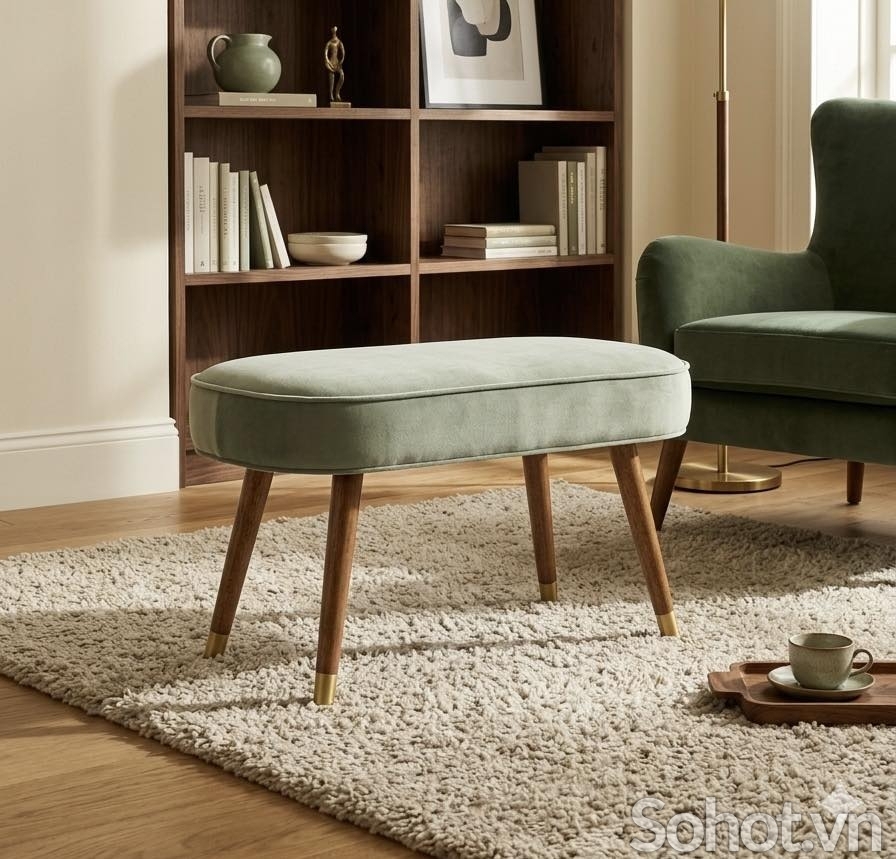 Ghế băng Mini xanh