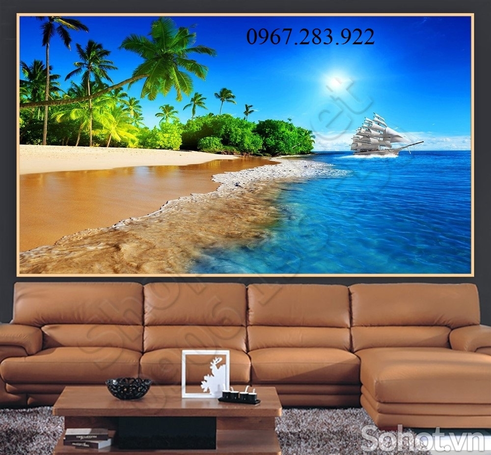 Tranh gạch- Tranh thuận buồm xuôi gió