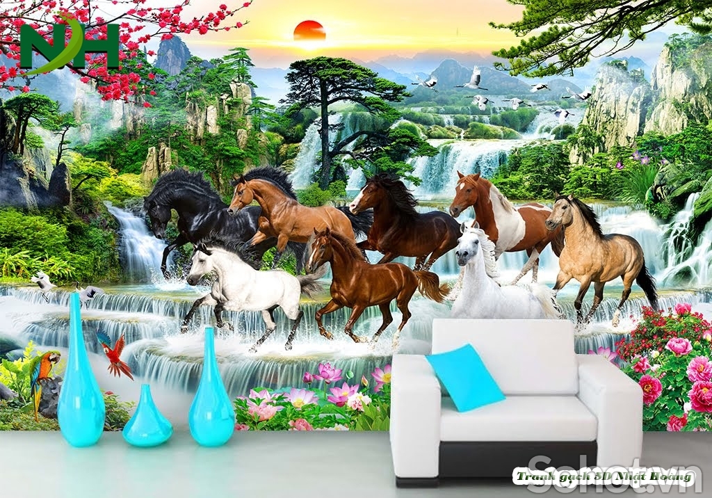 Gạch 3d mã đáo thành công - tranh gạch ốp tường