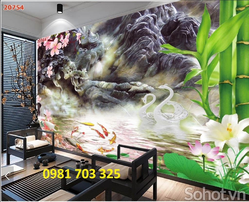 Tranh gạch 3D sứ ngọc