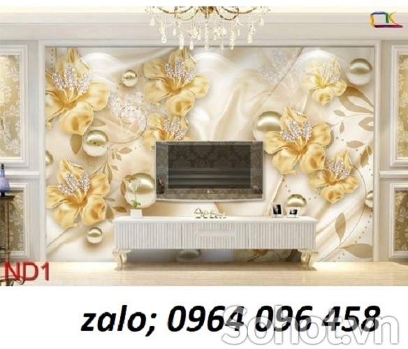 Gạch tranh 3d ốp tường phòng khách - JFC4