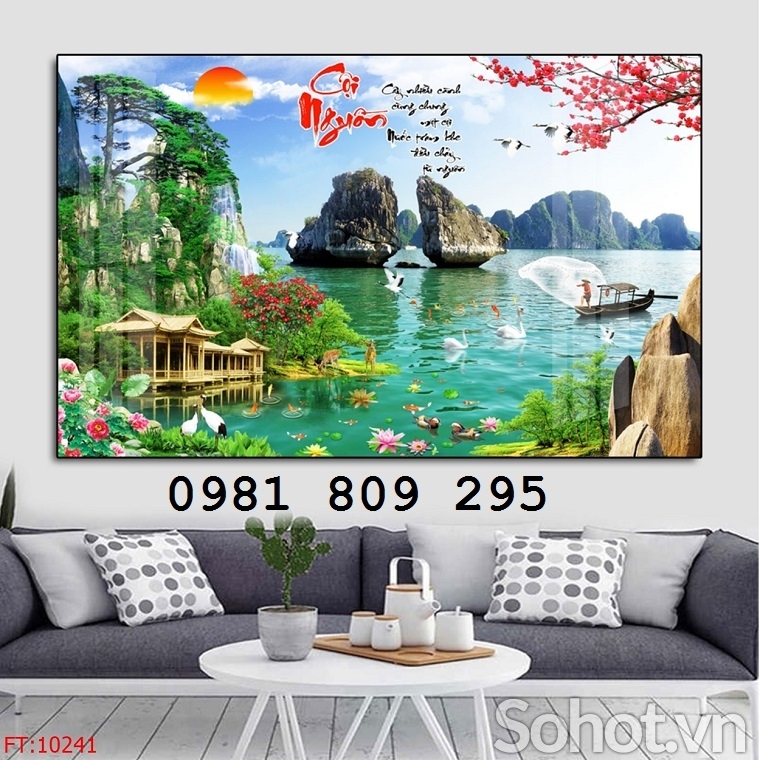 Tranh gạch 3d phong cảnh