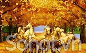 tranh phong thủy tuổi dần - tranh gạch 3d - SL93