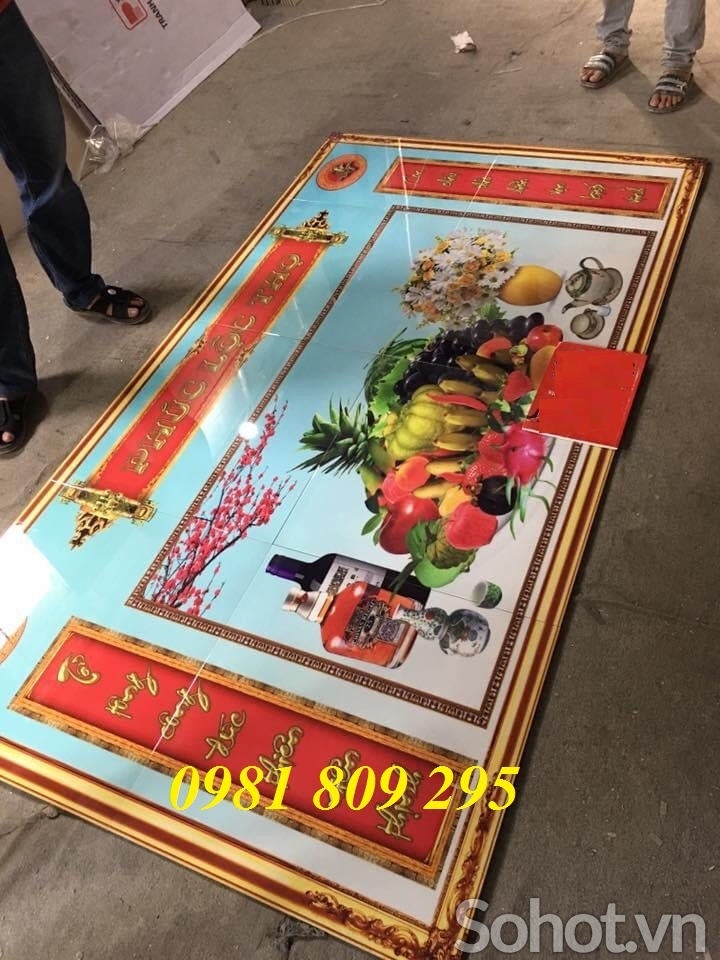 gạch tranh phòng thờ 3d ốp tường