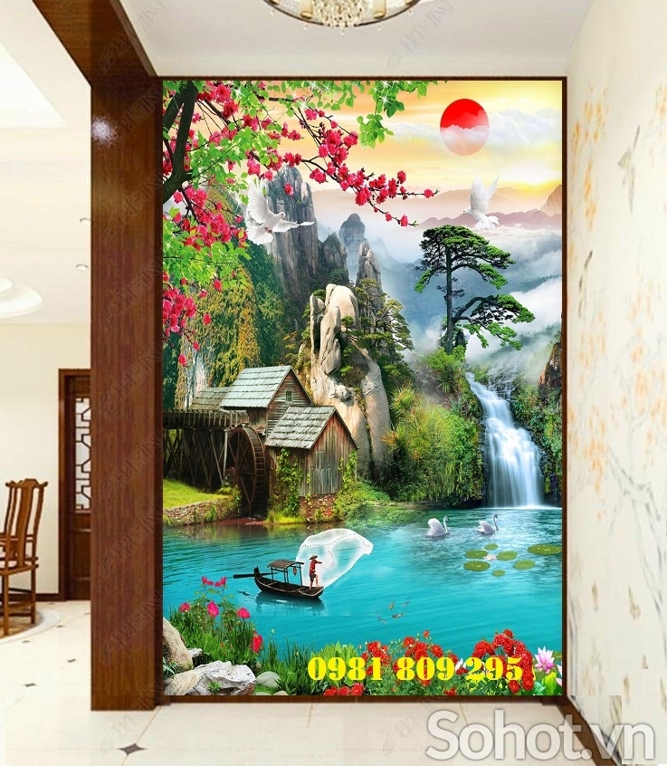 Gạch trang trí phong cảnh