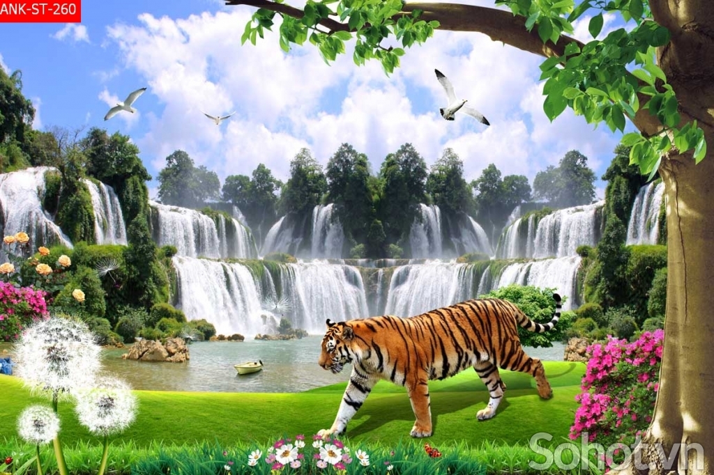 Tranh gạch 3d phong cảnh đồng quê - FCX2