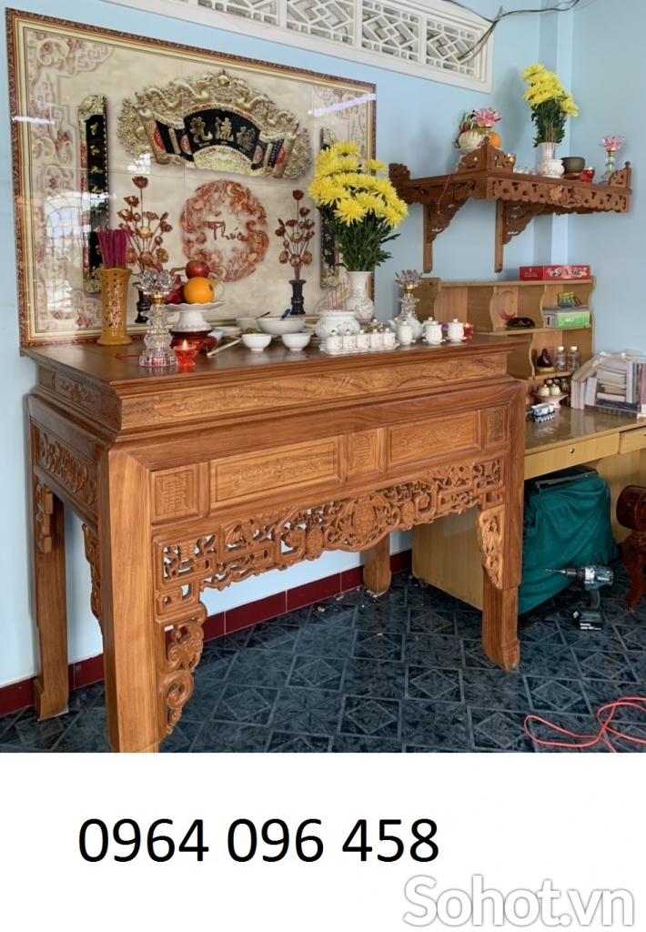 Tranh 3d cấu đối phòng thờ - tranh gạch 3d ốp tường - 633XU