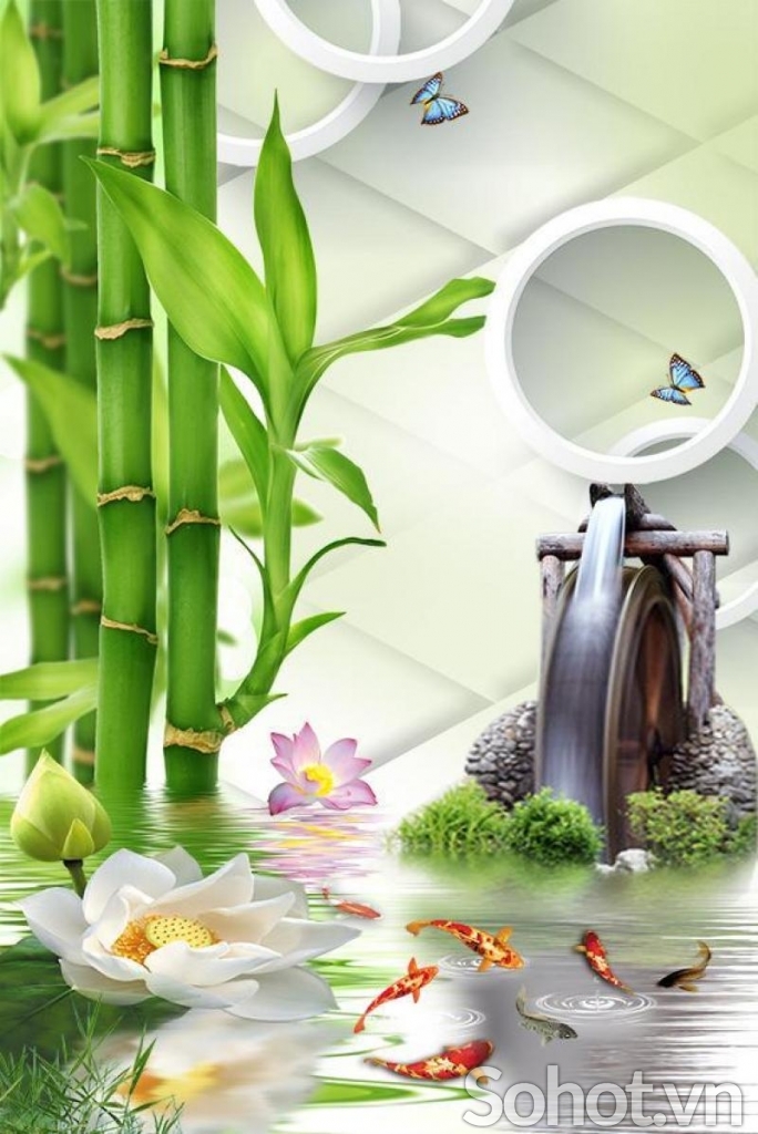 Tranh gạch 3d ốp tường cầu thang - XCV5