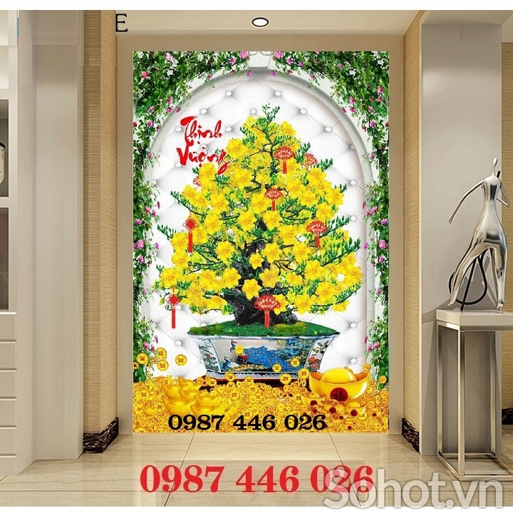 Gạch tranh hoa mai HP0332