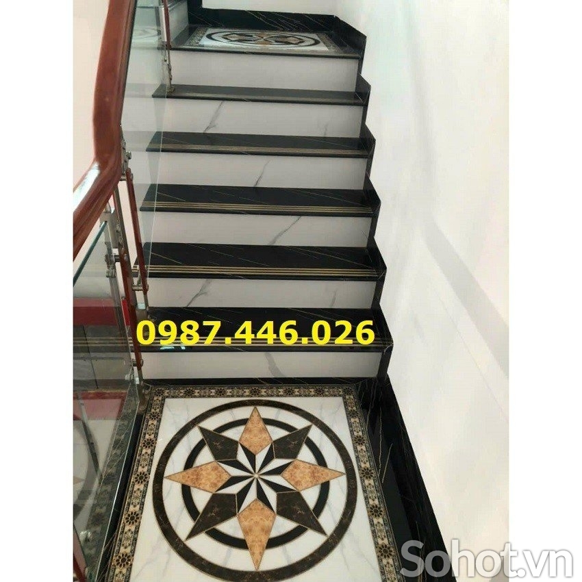 Gạch cầu thang chiếu nghỉ hoa văn HP578