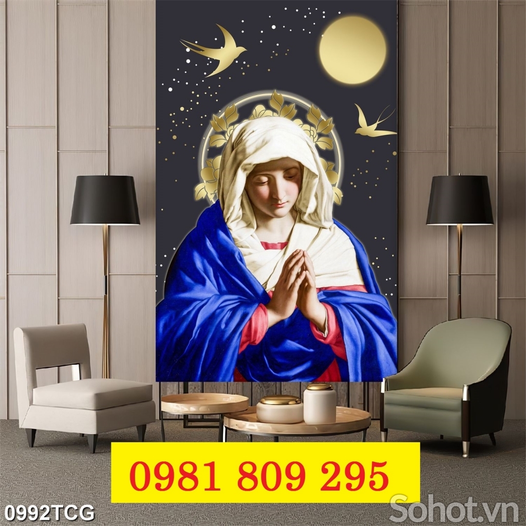 Gạch tranh Đức Mẹ Maria , tranh công giáo