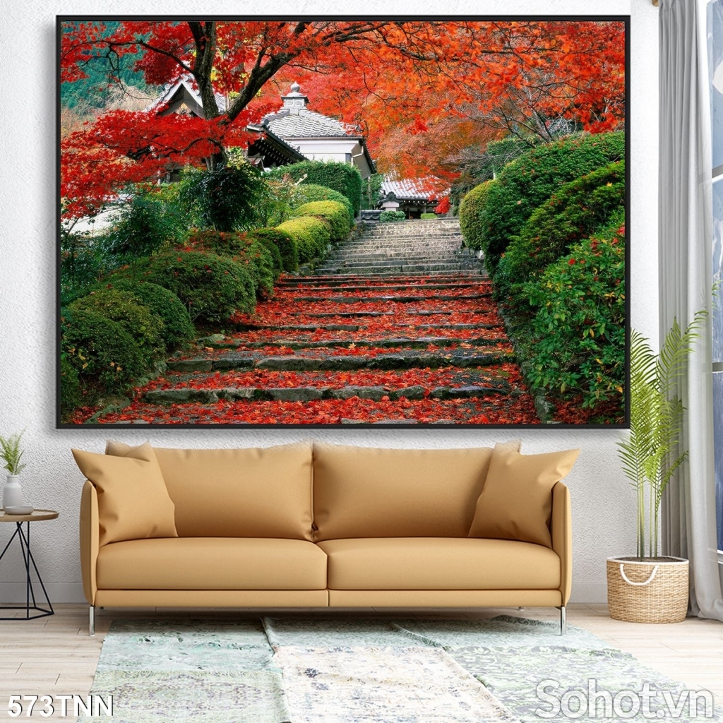 Tranh gạch 3D hình phong cảnh