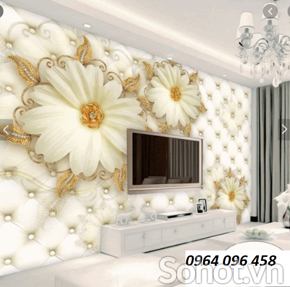 Tranh gạch 3d trang trí tường phòng khách - HBBN6