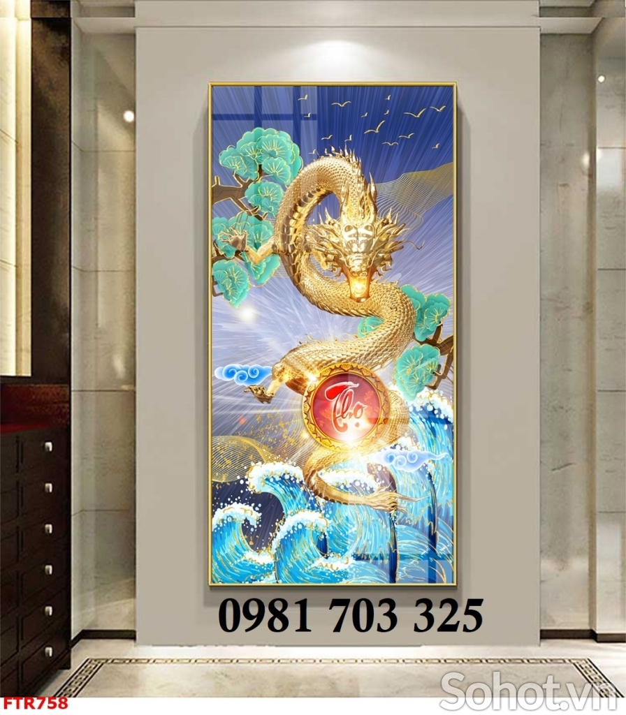 Tranh gạch phong thủy tuổi rồng
