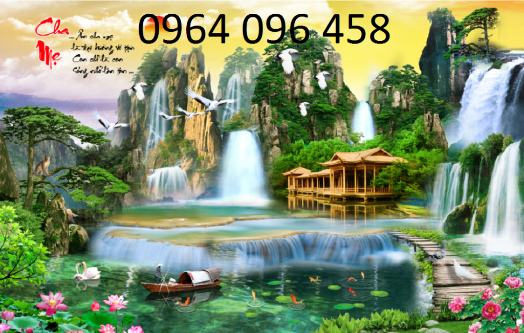 Gạch tranh 3d phong cảnh đồng quê - GFD52