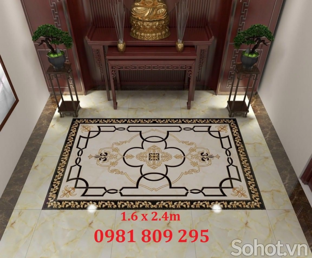 Gạch thảm phòng khách lát sang trọng GP8658