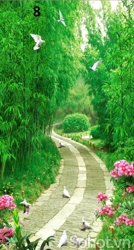 Tranh gạch 3d phong cảnh đẹp - TEWXC4