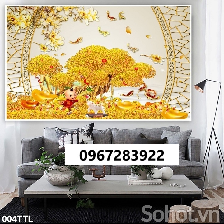 Tranh gạch đẹp tài lộc
