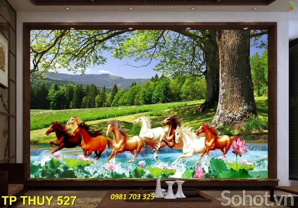 tranh 3D phong thủy mã đáo thành công