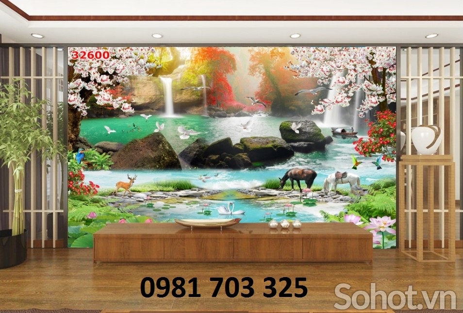 Tranh phong cảnh- gạch tranh trang trí