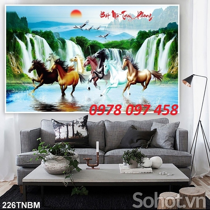 Gạch tranh 3D - mã đáo thành công.