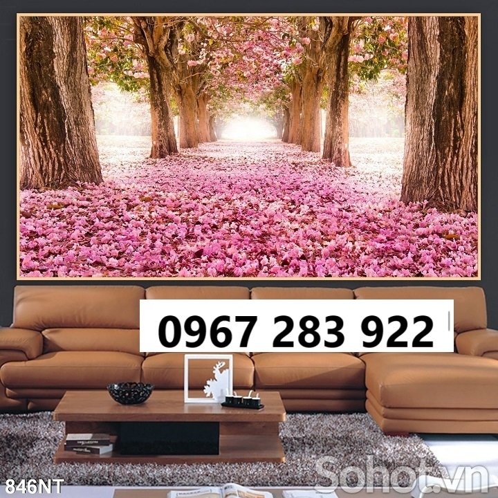 Gạch tranh trang trí vườn hoa